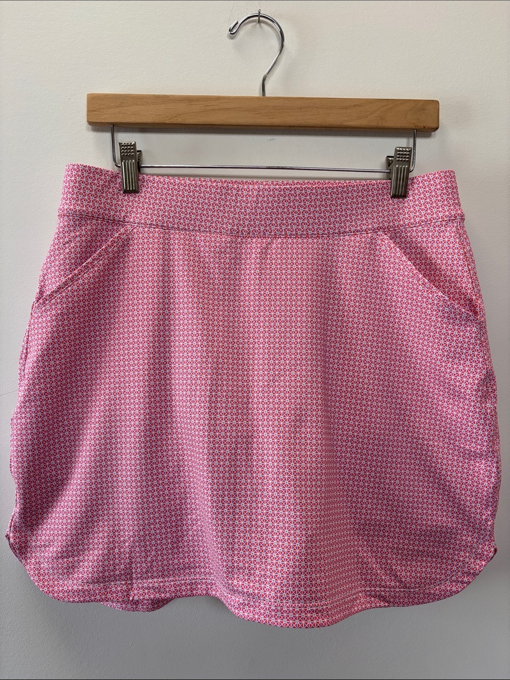 Peter Millar Pink Printed Athletic Skort with Pockets